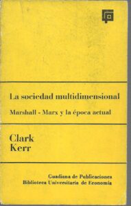 Portada LA SOCIEDAD MULTIDIMENSIONAL - CLARK KERR - GUADIANA DE PUBLICACIONES