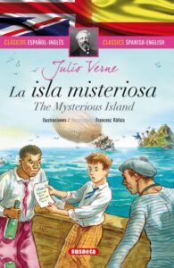 Portada LA ISLA MISTERIOSA (ESPAÑOL/INGLÉS) - JULIO VERNE - SUSAETA