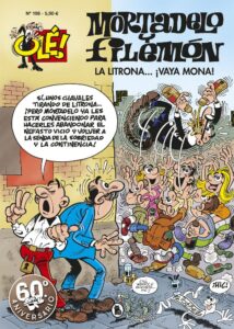 Portada LA LITRONA... ¡VAYA MONA! (OLÉ! MORTADELO 198) -  FRANCISCO IBÁÑEZ - BRUGUERA