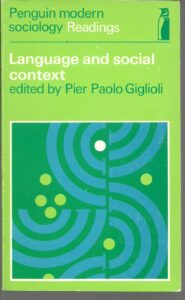 Portada LANGUAJE AND SOCIAL CONTEXT - PIER PAOLO GIGLIOLI - PENGUIN