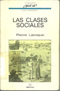 Portada LAS CLASES SOCIALES - PIERRE LAROQUE - OIKOS TAU