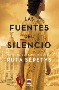 Portada LAS FUENTES DEL SILENCIO. MAEVA - SEPETYS RUTA - MAEVA