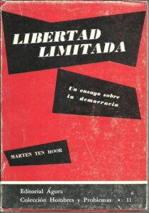 Portada LIBERTAD LIMITADA - MARTEN TEN HOOR - AGORA