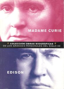 Portada MADAME CURIE  EDISON - JOSE MANUEL ALONSO / RICARDO PARIS - CLUB INTERNACIONAL DEL LIBRO