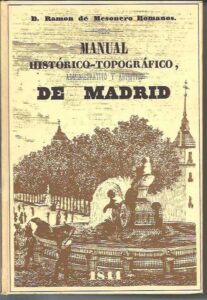 Portada MANUAL HISTORICO-TOPOGRAFICO ADMINITRATIVO Y ARTISTICO DE MADRID - D. RAMON DE MESONERO ROMANOS - MADRID IMPRNTA DE DON ANTONIO YEMES