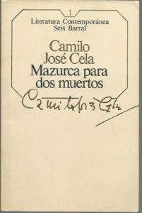 Portada MAZURCA PARA DOS MUERTOS - CAMILO JOSE CELA - SEIX BARRAL