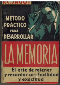 Portada METODO PRACTICO PARA DESARROLLAR LA MEMORIA - PAUL C JAGOT - IBERIA
