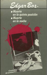 Portada MUERTE EN LA QUINTA POSICION  MUERTE EN LA NOCHE - EDGAR BOX - CIRCULO DE LECTORES