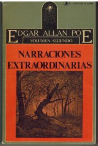 Portada NARRACIONES EXTRAORDINARIAS  - EDGAR ALLAN POE - LA GARZA