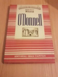 Portada O DONNEL - FRANCISCO MELGAR - GRAN CAPITAN