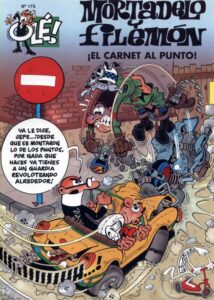 Portada OLE MORTADELO 173 EL CARNET AL PUNTO - IBA¥EZ - CIRCULO DE LECTORES