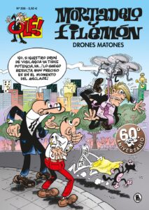 Portada OLE MORTADELO 208 DRONES MATONES - IBA¥EZ,FRANCISCO - ESPASA CALPE