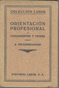 Portada ORIENTACION PROFESIONAL I - ALEJANDRO CHLEUSEBAIRQUE - LABOR