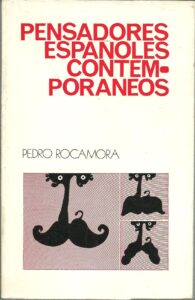 Portada PENSADORES ESPAÑOLES CONTEMPORANEOS - PEDRO ROCAMORA - CONSEJO SUPERIOR DE INVESTIGACIONES CIENTIFICAS
