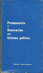 Portada PERMANENCIA Y RENOVACION DEL SISTEMA POLITICO - NO INDICA - MOVIMIENTO