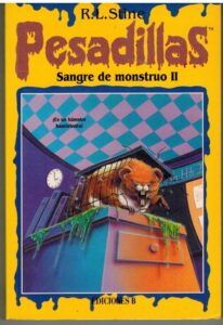 Portada PESADILLAS SANGRE DE MONSTRUO II - R L STINE - EDICIONES B