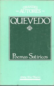 Portada POEMAS SATIRICAS - QUEVEDO - LIBROS RIO NUEVO