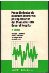 Portada PROCEDIMIENTOS DE CUIDADOS INTENSIVOS POSTOPERATORIOS DEL MASSACHUSETTS GENERAL HOSPITAL - VVAA - MASSON