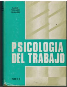 Portada PSICOLOGIA DEL TRABAJO - MAXIMO FERNANDEZ HERNANDEZ - INDEX