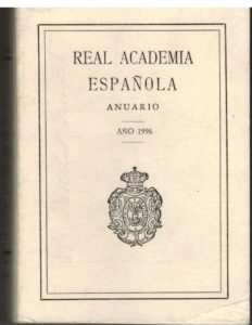Portada REAL ACADEMIA ESPAÑOLA ANUARIO - - - RAE