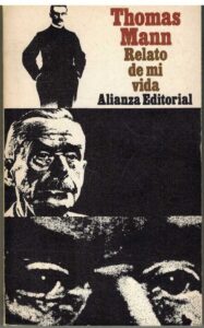 Portada RELATO DE MI VIDA - THOMAS MANN - ALIANZA