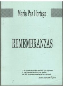 Portada REMEMBRANZAS - MARIA PAZ HORTEGA - UNION GRAFICA