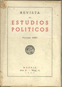 Portada REVISTA DE ESTUDIOS POLITICOS VOL XXXI. AÑO X NUM 51 - VVAA - INSTITUTO DE ESTUDIOS POLITICOS