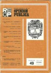 Portada REVISTA ESPAÑOLA DE LA OPINION PUBLICA NUMERO 49 - VV.AA - INSTITUTO DE LA JUVENTUD