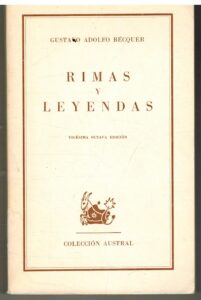 Portada RIMAS Y LEYENDAS - GUSTAVO ADOLDO BECQUER - ESPASA CALPE