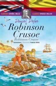 Portada ROBINSON CRUSOE (ESPAÑOL/INGLÉS) - DANIEL DEFOE - SUSAETA