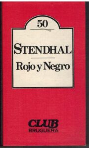 Portada ROJO Y NEGRO - STENDHAL - BRUGUERA