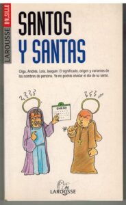 Portada SANTOS Y SANTAS - - - LAROUSSE