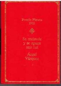 Portada SE ENCIENDE Y SE APAGA LA LUZ - ANGEL VAZQUEZ - PLANETA