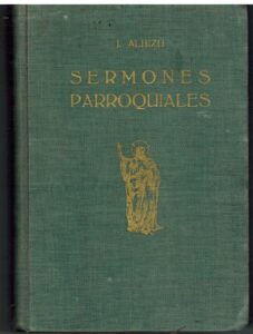 Portada SERMONES PARROQUIALES - J ALBIZU - ARAMBURU