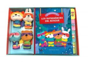 Portada SUPERHEROES DEL BOSQUE, LOS (+MARIONETAS) - RIVERE, BENEDICTE/TAYLOR, DAN -
