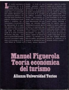Portada TEORIA ECONOMICA DEL TURISMO - MANUEL FIGUEROLA - ALIANZA UNIVERSIDAD
