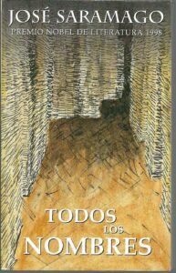 Portada TODOS LOS NOMBRES - JOSE SARAMAGO - PUNTO DE LECTURA