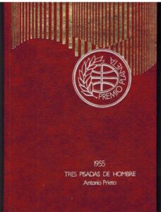 Portada TRES PISADAS DE HOMBRE - ANTONIO PRIETO - PLANETA