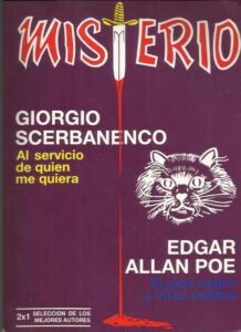 Portada AL SERVICIO DE QUIEN ME QUIERA EL GATO NEGRO Y OTROS RELATOS - GIORGIO SCERBANENCO EDGAR ALAN POE - AVESTA