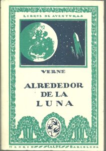 Portada ALREDEDOR DE LA LUNA - JULIO VERNE - ESPASA CALPE