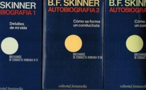 Portada AUTOBIOGRAFIA 1 / 2 / 3 - B F SKINNER - FONTANELLA