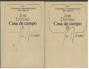 Portada CASA DE CAMPO I / II - JOSE DONOSO - SEIX BARRAL