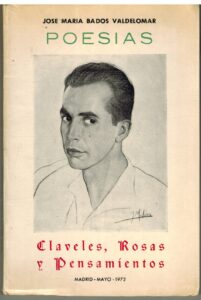 Portada CLAVELES ROSAS Y PENSAMIENTOS - JOSE MARIA BADOS VALDELOMAR -