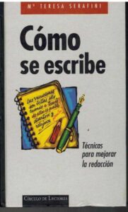 Portada COMO SE ESCRIBE - TERESA SERAFINI - CIRCULO DE LECTORES