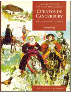 Portada CUENTOS DE CANTERBURY - GEOFFREY CHAUCER - VICENS VIVES