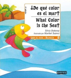 Portada DE QUE COLOR ES EL MAR  -    SILVIA DUBOVOY  - EVEREST