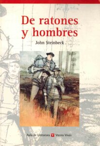 Portada DE RATONES Y HOMBRES - JOHN STEINBECK - VICENS VIVES