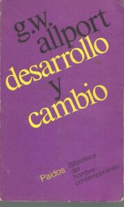 Portada DESARROLLO Y CAMBIO - G.W. ALLPORT - PAIDOS