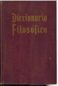 Portada DICCIONARIO FILOSOFICO - ---------- - ESPASA CALPE
