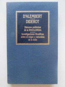 Portada DISCURSO PRELIMINAR DE LA ENCICLOPEDIA - INVESTIGACIONES FILOSÓFICAS SOBRE EL ORIGEN Y LA NATURALEZA DE LO BELLO - D'ALEMBERT - DIDEROT - ORBIS